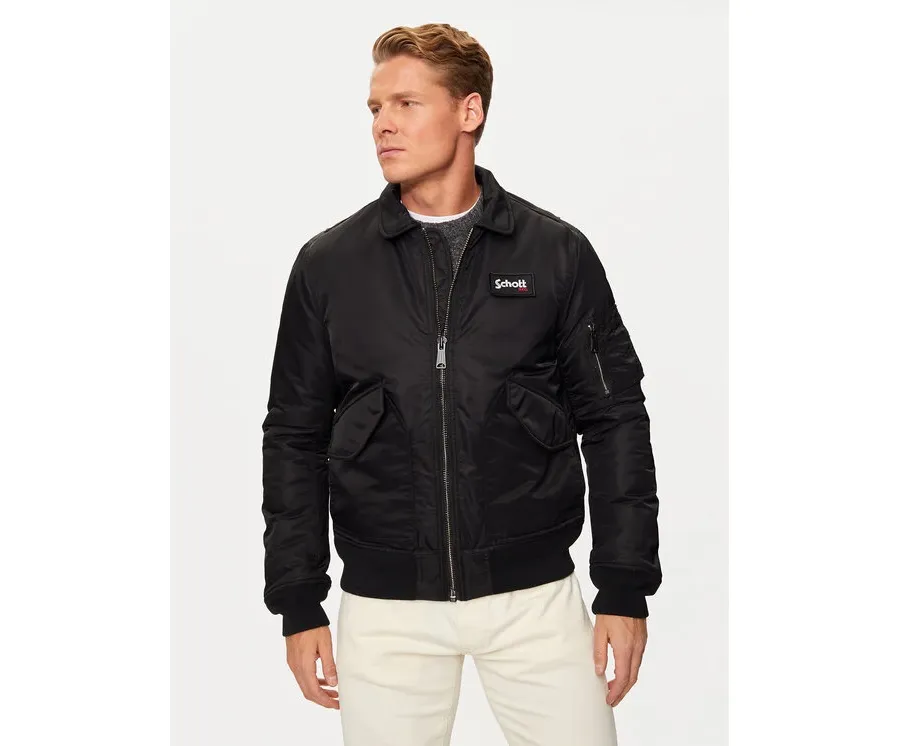 obrazek 1 SCHOTT N.Y.C. Kurtka bomber 210100RS Czarny Regular Fit