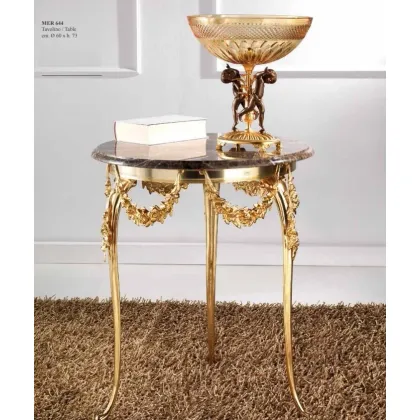 Zdjęcie Włoski stolik kawowy z marmurowym blatem