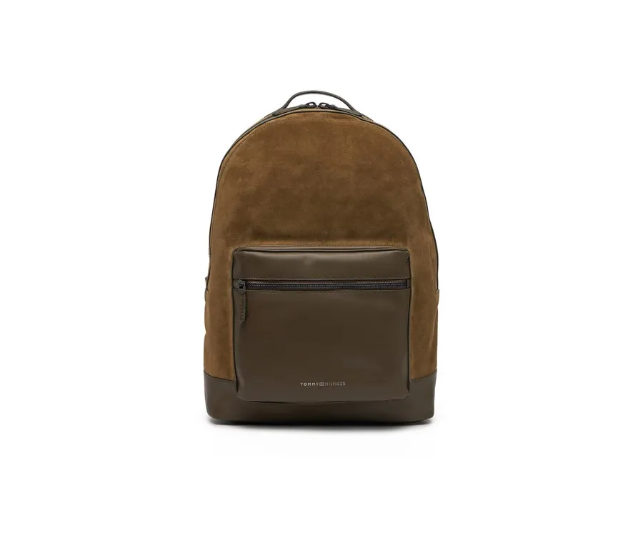obrazek 1 Tommy Hilfiger Plecak Th Casual Suede Backpack AM0AM13229 Zielony