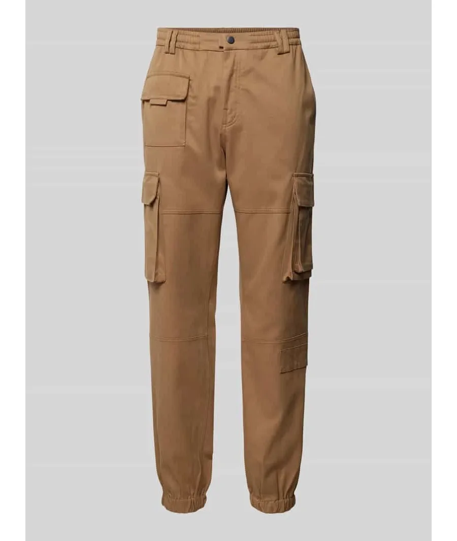 obrazek 1 Spodnie cargo o kroju regular fit ze szwami działowymi