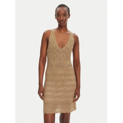Zdjęcie TWINSET Sukienka dzianinowa 251TT3198 Beżowy Slim Fit