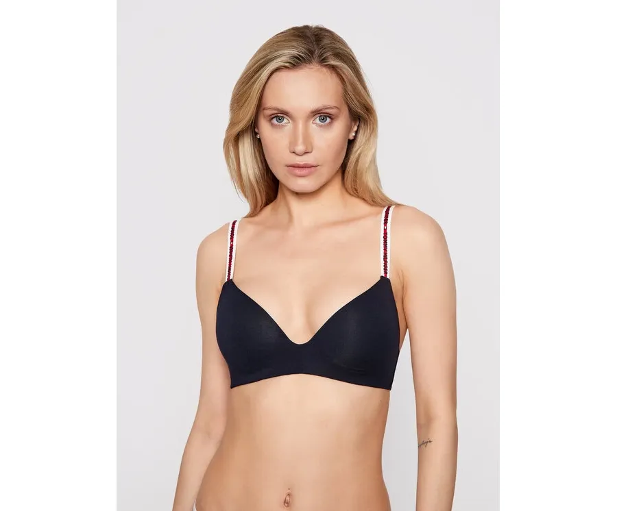 obrazek 1 Tommy Hilfiger Biustonosz bezfiszbinowy Lighty Lined UW0UW02413 Granatowy