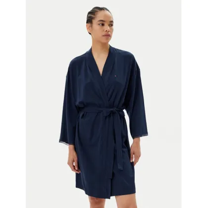 Zdjęcie Tommy Hilfiger Szlafrok UW0UW05781 Granatowy