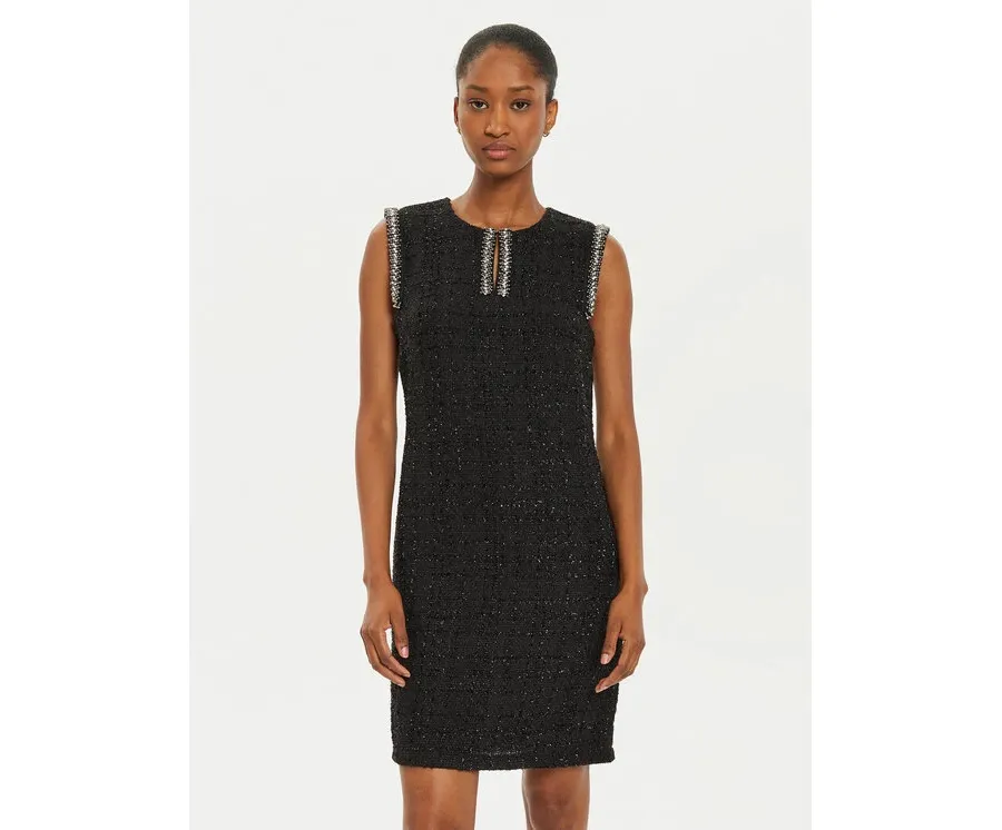 obrazek 1 Rinascimento Sukienka dzianinowa CFC0019574002 Czarny Regular Fit
