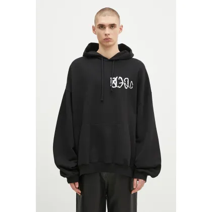 Zdjęcie 032C bluza bawełniana ''Sos'' Bubble Hoodie męska kolor czarny z kapturem z nadrukiem F24-URC-0631-050