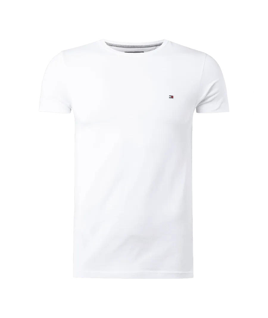obrazek 1 Tommy Hilfiger T-Shirt Core Stretch MW0MW27539 Biały Slim Fit