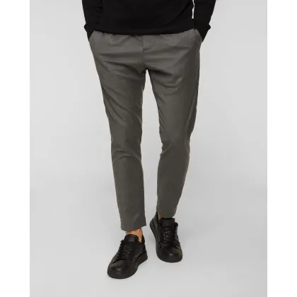Zdjęcie Ciemnoszare Spodnie Wełniane Męskie Dondup Pantalone Dom