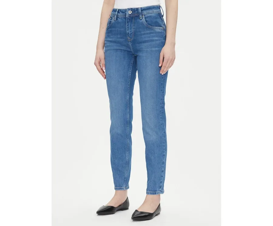 obrazek 1 Pepe Jeans Jeansy Violet PL204176 Niebieski Mom Fit
