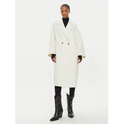 Zdjęcie ViCOLO Płaszcz wełniany TS0006 Écru Regular Fit