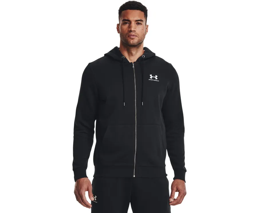 obrazek 1 Under Armour Bluza UA Essential Fleece FZ Hood 1373881 Czarny Regular Fit