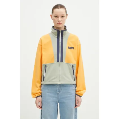 Zdjęcie Columbia bluza polarowa Backbowl II FZ Fleece kolor zielony wzorzysta 2092163