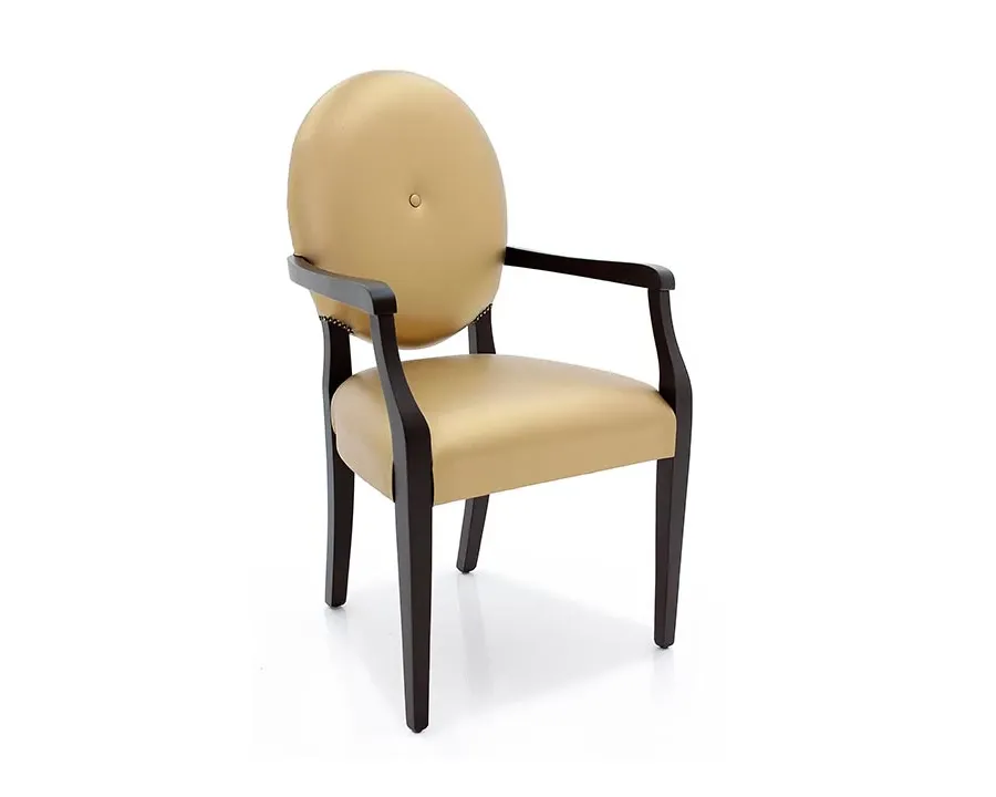 obrazek 1 Elegancki fotel w złotym kolorze w stylu nowoczesnym - Sevensedie