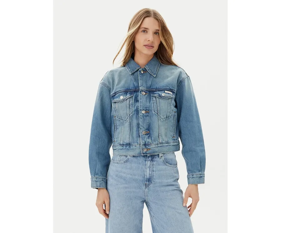 obrazek 1 Calvin Klein Kurtka jeansowa LV047B075G Niebieski Regular Fit