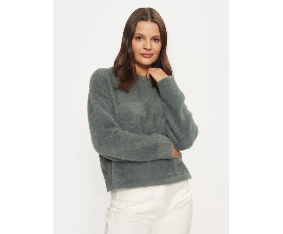 obrazek 1 Vero Moda Sweter Alina 10311209 Zielony Regular Fit