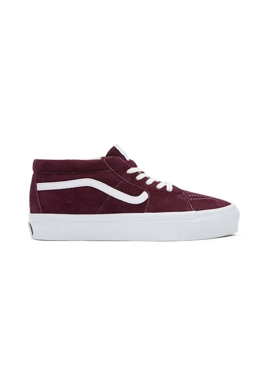 obrazek 1 Vans sneakersy zamszowe Sk8-Mid Reissue 83 LX kolor bordowy VN000CQQ4QU1