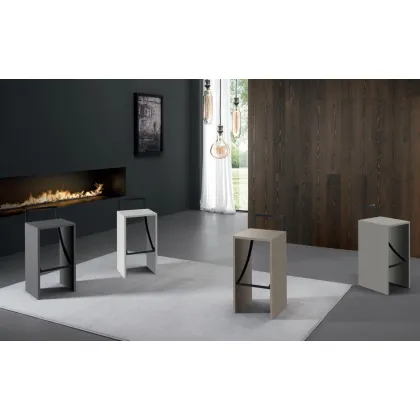 Zdjęcie Włoski stołek w stylu designerskim do salonu – Zamagna Italia