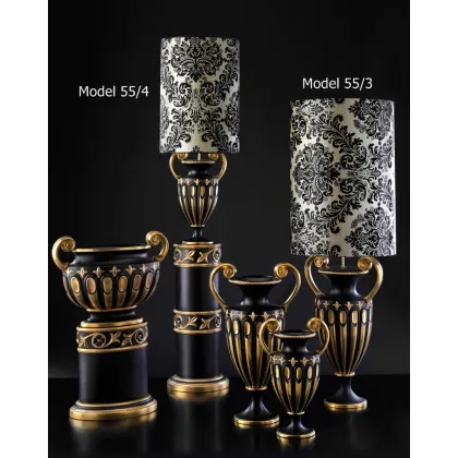 Picture A tasteful ceramic lamp with a beautiful lampshade 120cm, 160cm