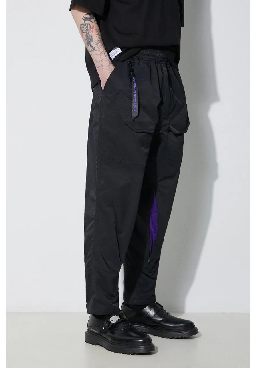 obrazek 1 Alpha Industries spodnie Utility UV męskie kolor czarny w fasonie cargo 146206UV
