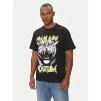 Zdjęcie Versace Jeans Couture T-Shirt 78GAHT06 Czarny Regular Fit