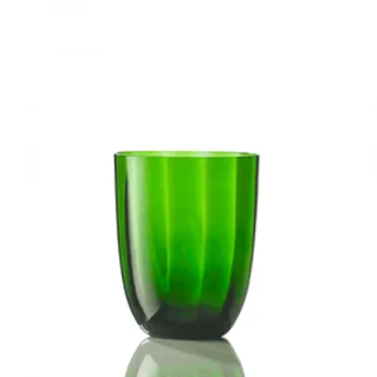Zdjęcie Szykowna szklanka w kolorze sosnowej zieleni szkło Murano