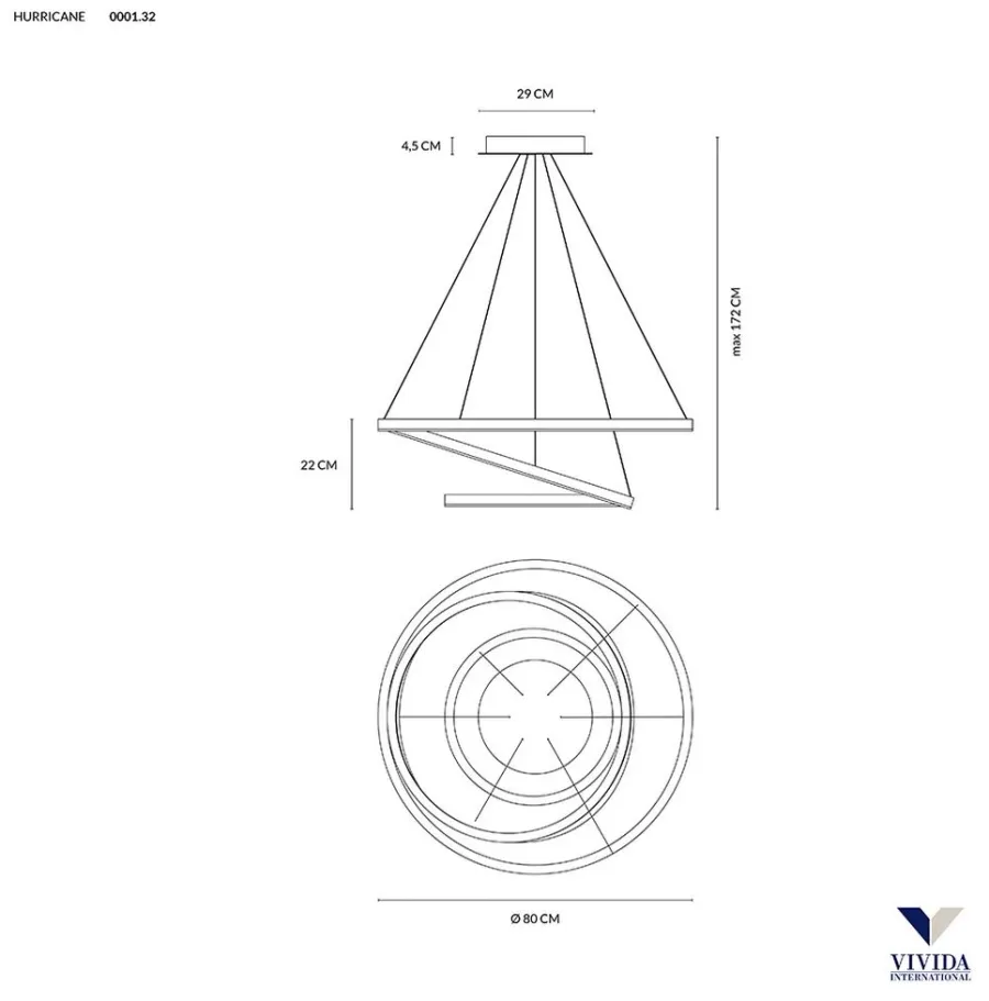 obrazek 5 Nowoczesna lampa sufitowa Hurricane 3