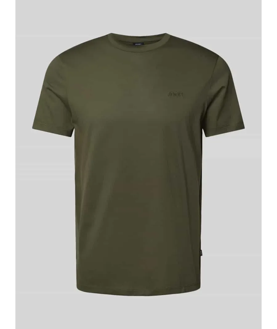 obrazek 1 T-shirt z prążkowanym, okrągłym dekoltem model ‘Cosmo’