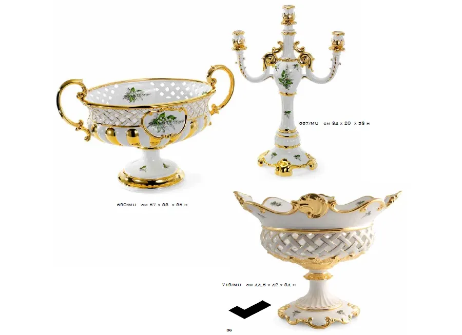 picture 1 Classic ceramic compote beautifully decorated - Bruno Costenaro