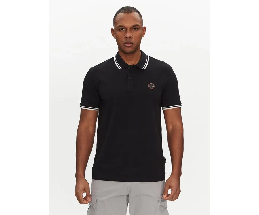 obrazek 1 Napapijri Polo E-Macas NP0A4ID59411 Czarny Regular Fit