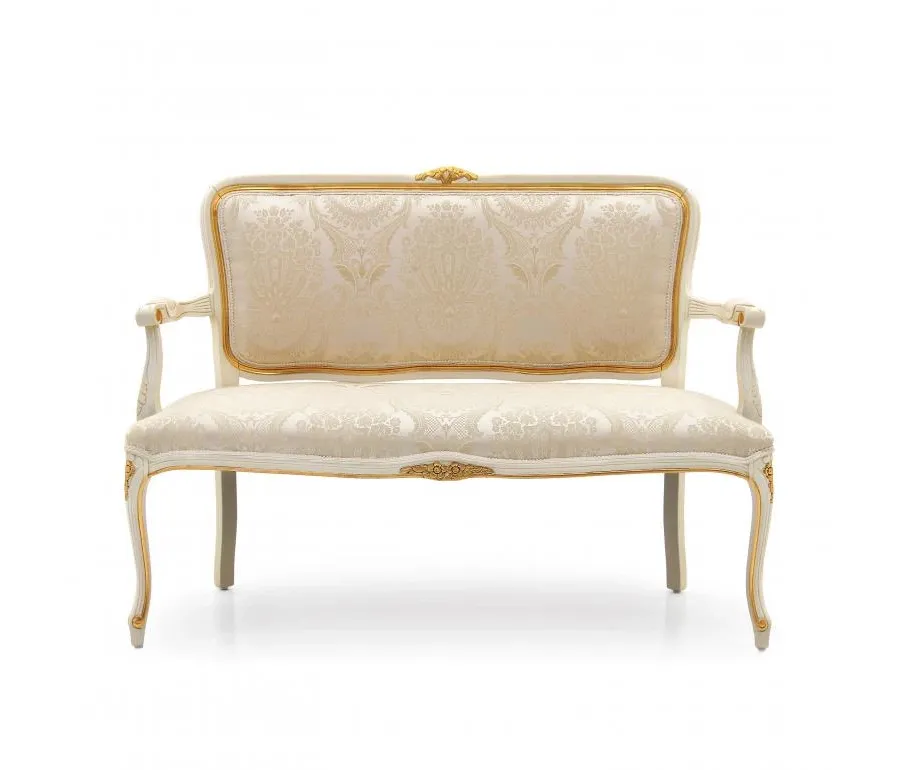 obrazek 2 Beżowa elegancka sofa w stylu ludwikowskim - Sevensedie