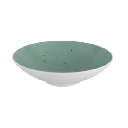 Zdjęcie Okrągła miska z porcelany 20 cm w wyjątkowym kolorze turkusu - Seltmann Weiden