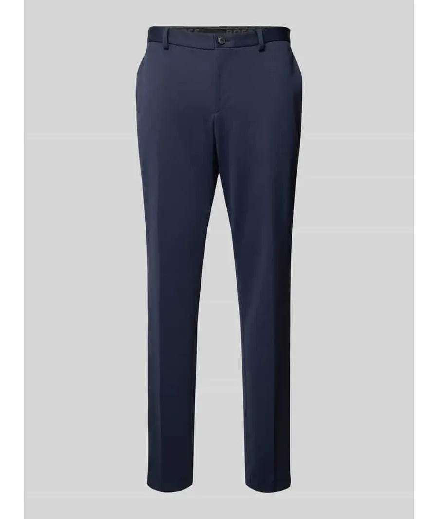 obrazek 1 Spodnie do garnituru o kroju slim fit w kant model ‘Genius’