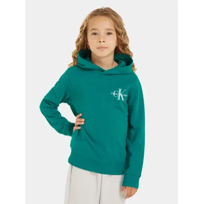 Zdjęcie Calvin Klein Jeans Bluza Small Monogram IU0IU00266 Zielony Regular Fit