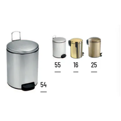 Picture Stainless steel waste bin for a unique bathroom – Stilhaus