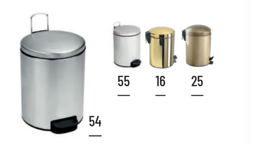 picture 1 Stainless steel waste bin for a unique bathroom – Stilhaus