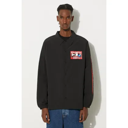 Zdjęcie ICECREAM kurtka Ictv Coach Jacket męska kolor czarny przejściowa IC24305