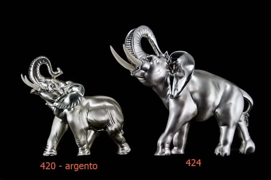 obrazek 1 Elegancka ozdoba do salonu z żywicy - słoń