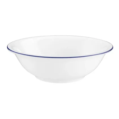Picture White porcelain bowl 16 cm decorated with a blue rim - Seltmann Weiden