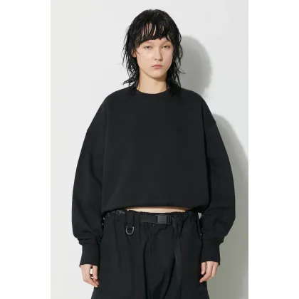 Zdjęcie Y-3 bluza French Terry Crew Sweat damska kolor czarny gładka IV5567