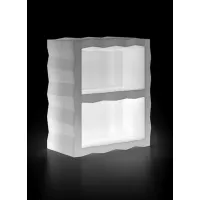 Zdjęcie Designerska szafka ekspozycyjna w stylu nowoczesnym do ogrodów i apartamentów podświetlana lampą led - Plust