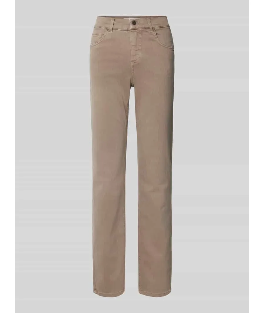 obrazek 1 Jeansy o kroju regular fit z 5 kieszeniami model ‘CICI’