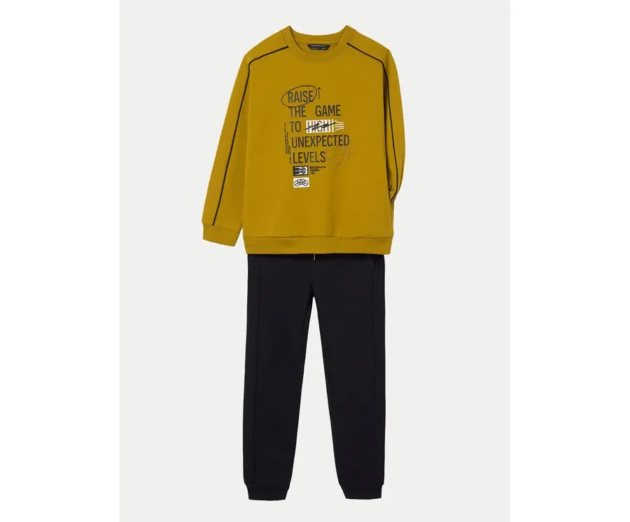 obrazek 1 Mayoral Dres 7844 Żółty Regular Fit