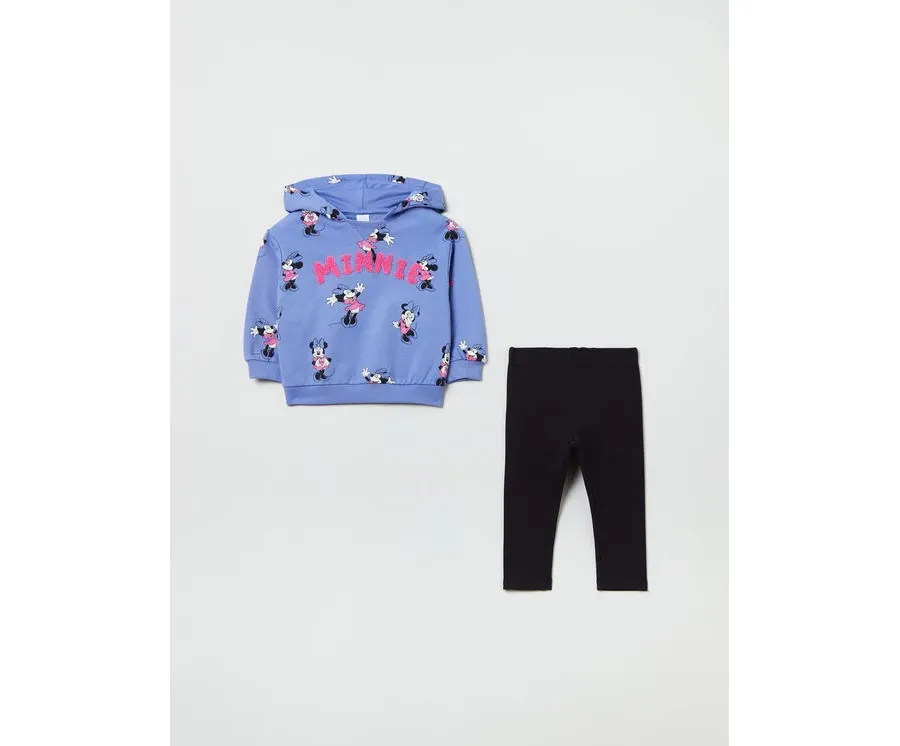obrazek 1 OVS Komplet bluza i legginsy MINNIE 1843611 Fioletowy Regular Fit