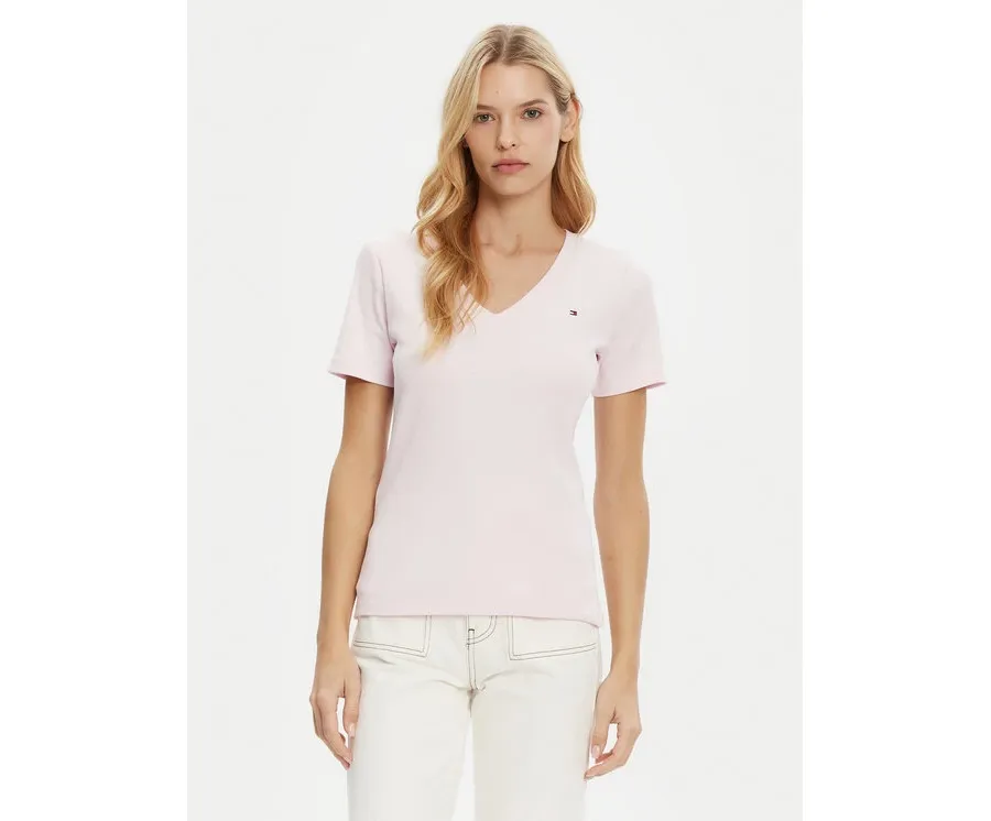 obrazek 1 Tommy Hilfiger T-Shirt New Cody WW0WW40584 Różowy Slim Fit