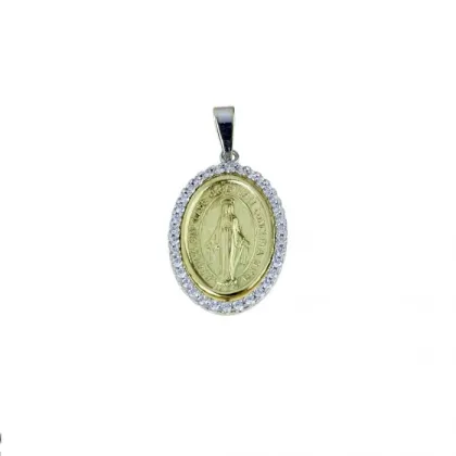 Zdjęcie Piękny medalik z Matką Bożą 20x14mm