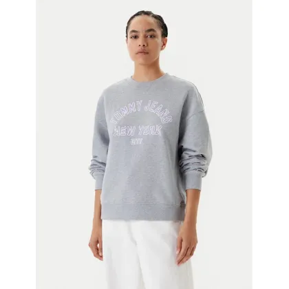 Zdjęcie Tommy Jeans Bluza Varsity DW0DW21202 Szary Boxy Fit