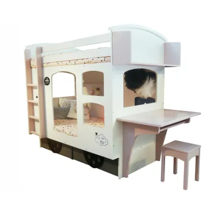 Zdjęcie Piętrowe łóżko Wagon - spełnienie dziecięcych snów - Mathy by Bols