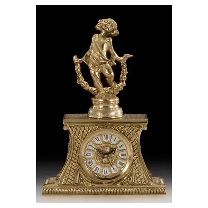 Picture A stately bronze clock