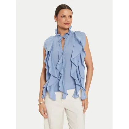 Zdjęcie ViCOLO Bluzka TB2554 Niebieski Regular Fit