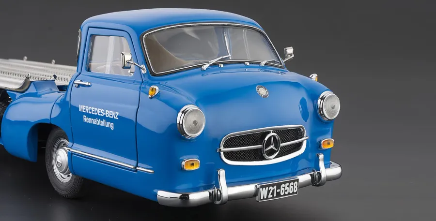 obrazek 2 Transporter samochodów wyścigowych Mercedes-Benz The blue Wonder, 1954/55