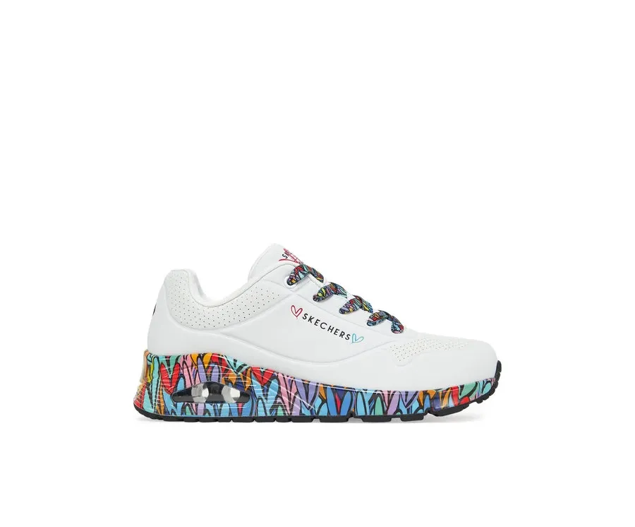 obrazek 1 Skechers Sneakersy Skechers Uno - Ravaged Love 177918/WMLT Biały